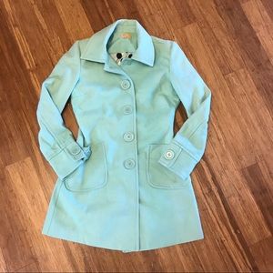 Tulle seafoam green coat